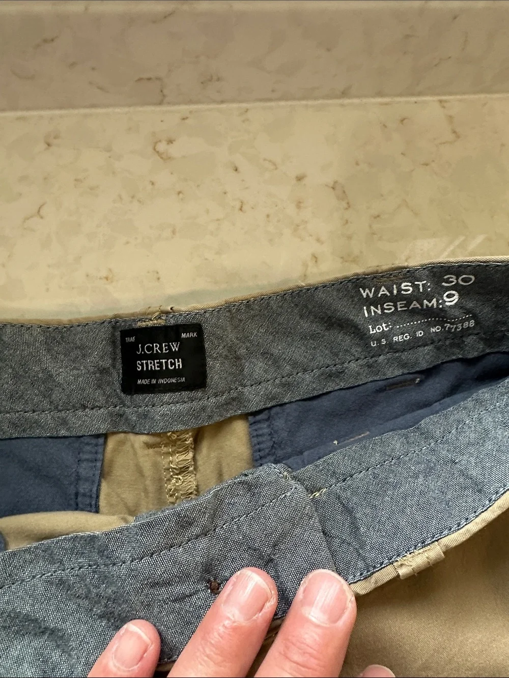 Men's Khaki Casual Shorts - Classic Fit